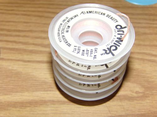 5 X DRI-WICK AMERICAN BEAUTY DESOLDERING BRAID 484-1 .025 WIDE 5 FT SPOOL