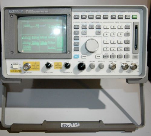 AGILENT HP 8920B SERVICE MONITOR TEST SET SPECTRUM ANALYZER