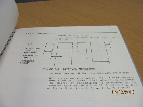 APPLIED DATA MODEL TIA-150: Time Interval Analyzer - Op&amp;Service Manual # 16683