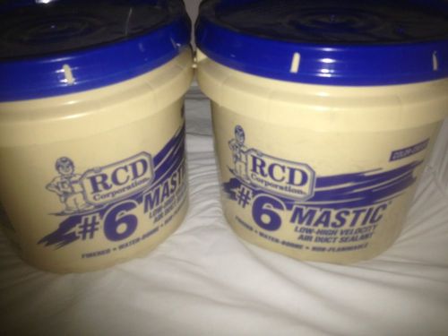 (2) 1 gal rcd corporation #6 mastic duct sealant for sale