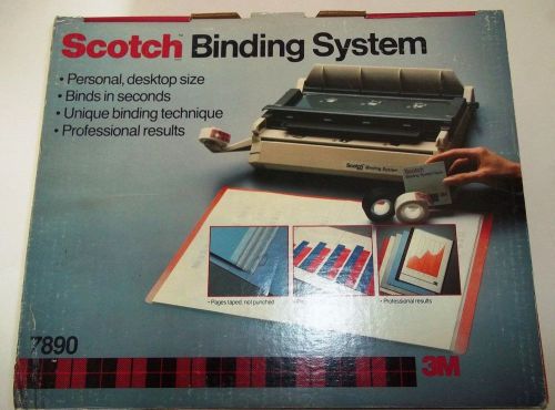 Scotch Binding System 7890 Personal Desktop Size Professional Unique FLAT Binder