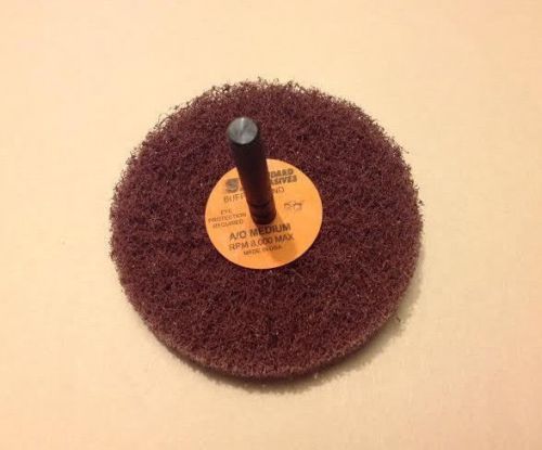 3&#034; X 1 Ply X 1/4&#034; - Buff and Blend Scrubber Wheel -Standard Abrasives -880413