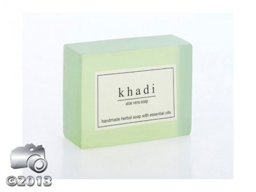 KHADI 100% PURE HERBAL ALOEVERA SOAP MOISTURIZER &amp; REVITALIZER OF SKIN (125GM)