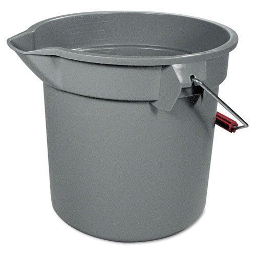 Rubbermaid Commercial 14 Quart Round Utility Bucket, 12&#034; Diameter X 11 1/4&#034;H, Gr