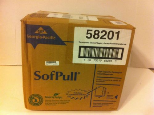 New gp sofpull 58201 centerpull high capacity paper towel dispenser trans smoke for sale