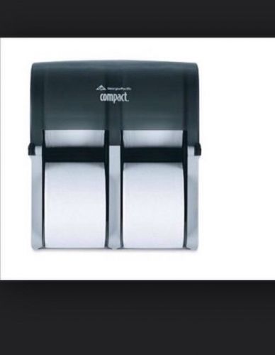 Georgia Pacific Model 56744, 4 Roll Vertical Tissue Dispenser, Translucent Smoke