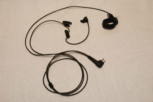 BONE CONDUCTION TRANSMIT RECEIVE FROM EAR MOLD FOR MOTOROLA 2 PIN WALKIES PTT