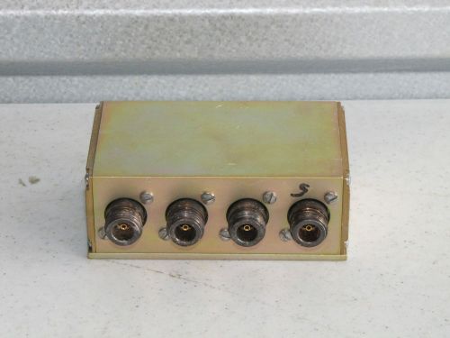 Tx rx systems (bird technologies) 4-way power divider 84-85-00 ~ 800-1000 mhz for sale