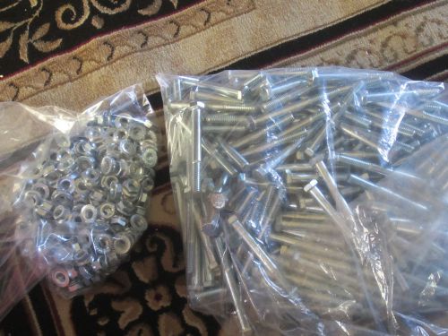 NUTS/BOLTS Bolt 3/8-16x3 1/2 HHC G5 Z &amp; Lock nut flange- 3/8-16 Z(qty. 169 each)