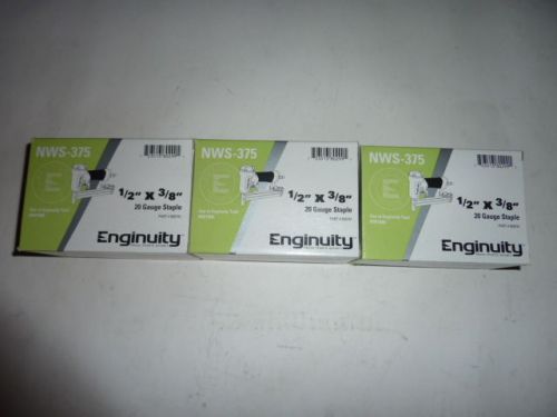 enginuity by paslode 1/2&#034; crown X 3/8&#034;  20 Guage Galvanized Staples box of 10000