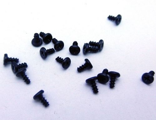 100 pcs m1.8 x 3.5mm screw self-tapping screw cross head screw screws black diy for sale