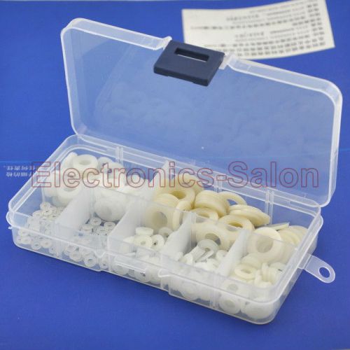 Nylon Round Washer Assortment Kit, For M2 M2.5 M3 M4 M5 M6 M8 screw/bilt.