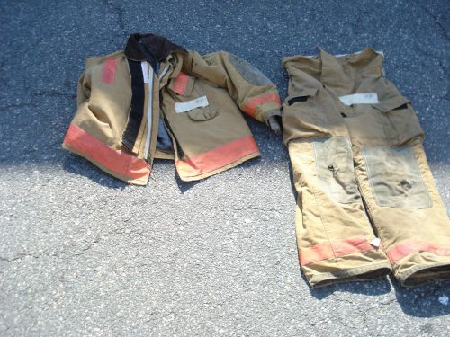 Globe Firefighter Turnout Gear Set Bunker Pants 34x30 Jacket 48x29