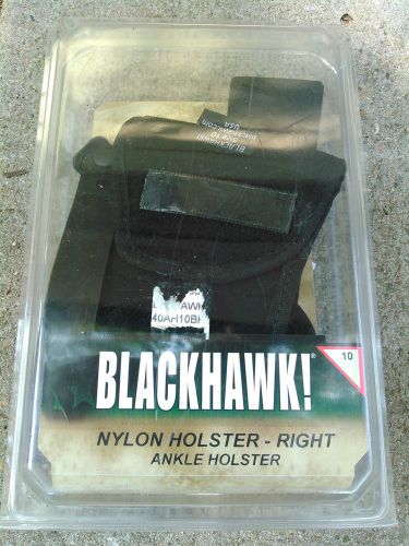 BLACKHAWK! Ankle Holster, Black/Size 10, Right New