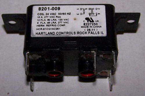 Bard Blower Relay 18A@277V 24V Coil #8201-009 Heartland Controls - FREE SHIPPING