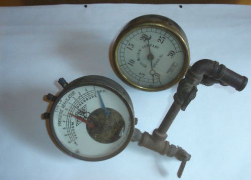 Vintage Dual Gauges by LR Teeple and Weil-McLain