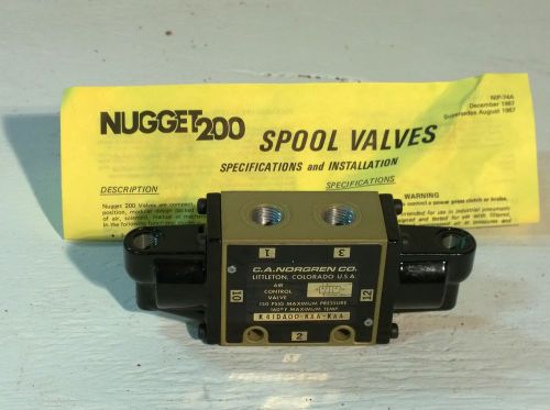 Norgren Air Operated 3-Way Spool Valve 3/8&#034; K41DA00KAAKAA