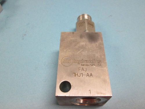 FAJ-1HJ1-AA Sun Hydraulics Aluminum Hydraulic Cartridge Valve Block w/ RDDA-3CN