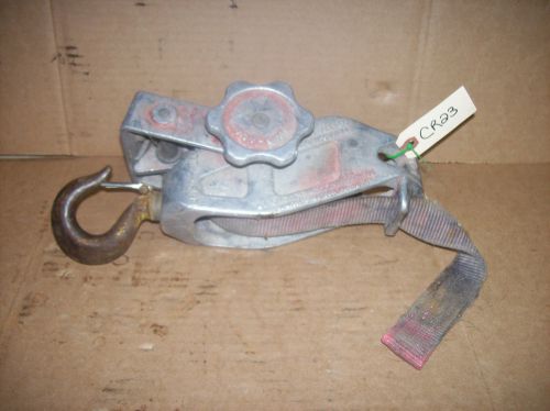 Lug All Web Strap Ratchet Winch Hoist Comealong  Hook CR23