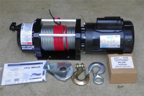 Dayton 3VJ72 115/230 Volt Electric 2000 lb Utility Winch 24-15/16 in 3/4 HP