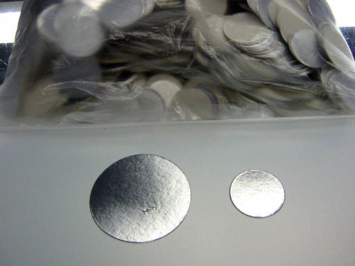 30 mm 2000 qty laminated plastic foil bottle lid induction sealer cap liners for sale