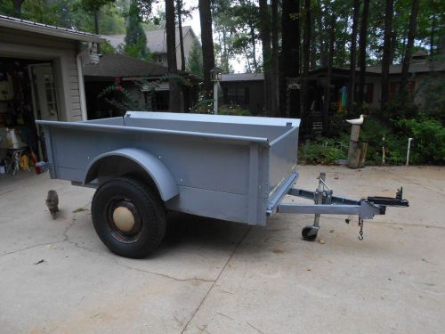 KNOX MFG.STEEL BODY TRAILER 4&#039; X 7&#039;  WITH NEW PT WOOD FLOOR