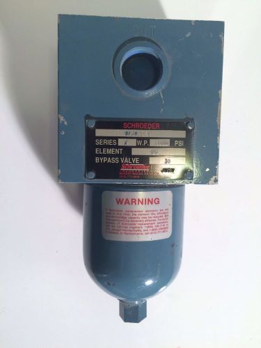 Schroeder return line filter assembly head  df301d3p for sale