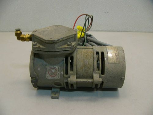 GAST OILESS DIAPHRAGM AIR COMPRESSOR VACUUM MOA-P101-AA  115VOLTS 2.35 AMPS.