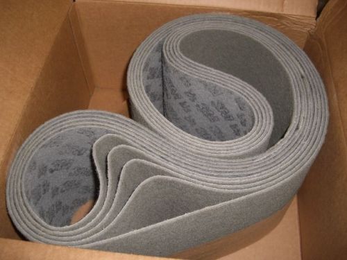 5 new 3M Scotch-Brite 8&#034; x 90 Surface Conditioning LS Sanding Belts S-SFN 90670