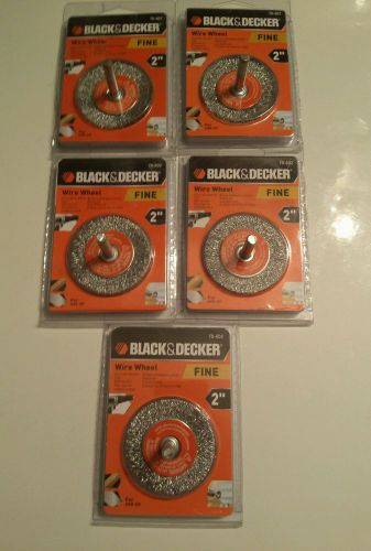 Black and Decker 70-602 2&#034; Wire Wheel(Fine) 5 Wheels