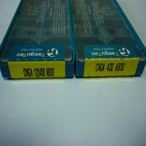 10PCS NEW TAEGUTEC CNGA 432(CNGA 120408) AB30 CERAMIC INSERTS