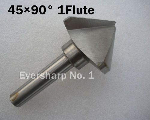 New 1pcs hss chamfer end mill cutter dia 45mm 90 degree 1flute countersink bit for sale