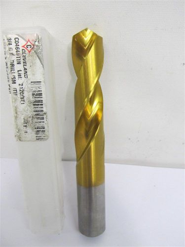 Cleveland, C04640TiN, 3/4&#034;, HSS, TiN, Screw Machine Length Drill Bit