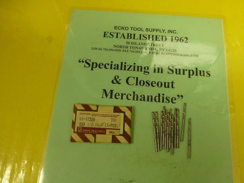 SCREW MACHINE DRILL  #39 (.0995&#034;) 118 POINT HIGH SPEED BRITE NEW USA 12PCS $4.50