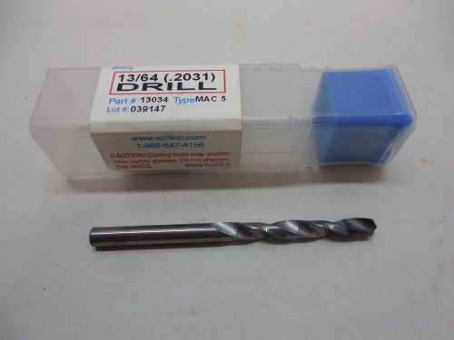 SP3 DIAMOND TIPPED CARBIDE DRILL 13/64&#034; #13034 TYPE MAC 5 MACHINIST TOOLMAKER