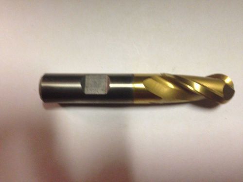 NIAGARA CUTTER 24180 9/16&#034; HSS BALL END MILL 2FL SE TIN