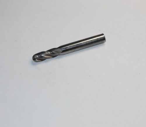 Carbide Ball End Mill 19/64&#034; 4FL 2-1/2&#034; OAL USA &lt;1935&gt;