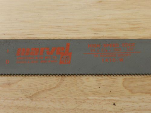 Power Hacksaw Blades - 14 x 1.25 x .062   10 TPI MARVEL HS Edge - Lot of 3