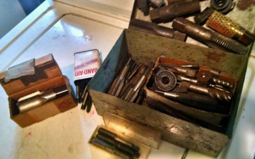 Large box of old taps n dies