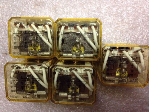 Lot Of 5, Idec RH3B-U, RH3BU, 24V, 56320, Shipsameday #104V