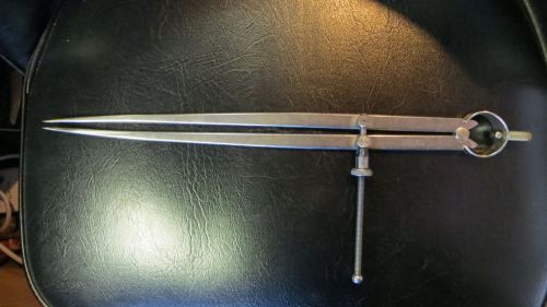 12 inch starrett no. 83 caliper divider compass for sale