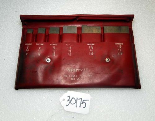 Starrett No. S 154 L Parallels Set of Six (Inv.30175)