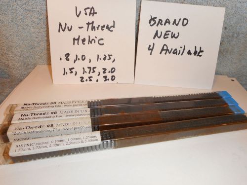 Machinists  12/6 Buy Now Brand New USA Nu thread Metric thread files NEW USA