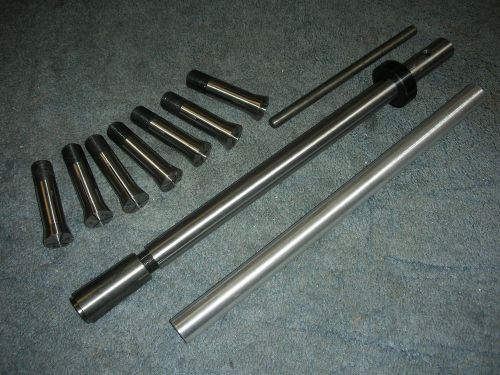 Universal complete 3c collets accessories set 8 collets tube 3mt adapter new usa for sale