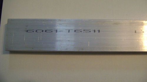 2 pcs 1/2&#034; x 1-1/2&#034; aluminum 6061 flat bar 13 3/4&#034; long- t6511 plate stock for sale