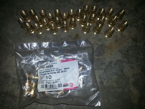 Abicor Binzel Contact Tip Holder M8 25mm  142.0022  (lot of 40 pcs)