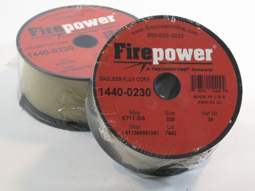 1 lot of 2 - Firepower E71T-GS Flux Cored Welding Wire pt# 1440-0230 (#1129)