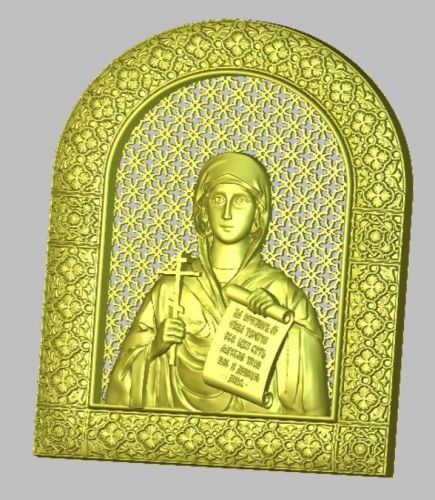 3d model stl st. nataly with full procarved frame by miccot for sale