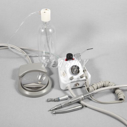 Portable dental turbine unit  work w/ compressor + low high speed handpiece for sale