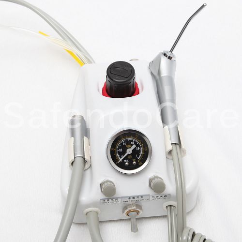 Dental portable turbine unit air water syringe compressor 4 holes water bottle for sale